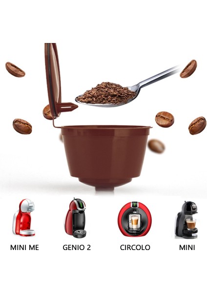 Siyah Stil Doldurulabilir Kahve Makinesi Yeniden Kullanılabilir Kapsül Kahve Fincanı Nescafe Pod Dolum Filtresi Cof Ware Pod Süzgeç Dolce Gusto Için Hediye (Yurt Dışından) modelleri