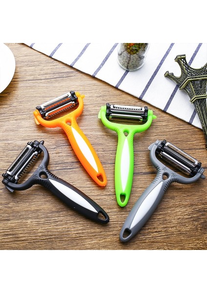 Stili Temizle Rayfox Çok Fonksiyonlu 360 Derece Döner Mutfak Aleti Gadget Sebze Meyve Patates Havuç Soyucu Rende Zesters Salatalık Dilimleme (Yurt Dışından)