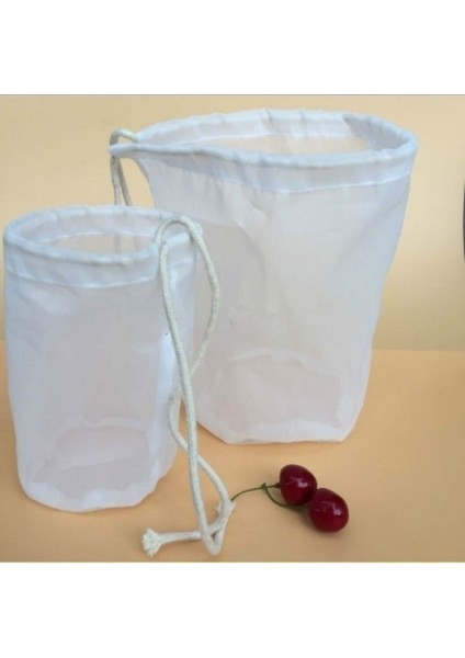 200 Mesh 9X16CM Stili Somun Süt Torbası Ticari Gradefine Mesh Naylon Torba Tülbent Cold Brew Kahve Filtresi Yeniden Kullanılabilir Meyve Suyu Sebze Suyu (Yurt Dışından)