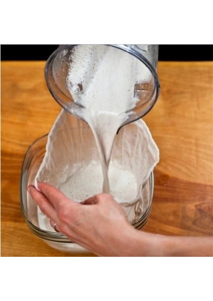 200 Mesh 9X16CM Stili Somun Süt Torbası Ticari Gradefine Mesh Naylon Torba Tülbent Cold Brew Kahve Filtresi Yeniden Kullanılabilir Meyve Suyu Sebze Suyu (Yurt Dışından)