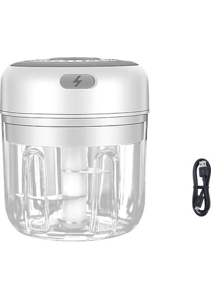Beyaz 250ML Tarzı 250ML Mini Elektrikli Sarımsak Değirmeni Taşınabilir Gıda Kırıcı Kıyma Baharat Ezici Baharat Elektrikli Sarımsak Püresi Mutfak Aletleri (Yurt Dışından)