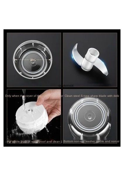 Beyaz 250ML Tarzı 250ML Mini Elektrikli Sarımsak Değirmeni Taşınabilir Gıda Kırıcı Kıyma Baharat Ezici Baharat Elektrikli Sarımsak Püresi Mutfak Aletleri (Yurt Dışından) fırsatları