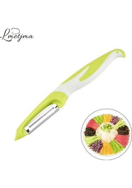 Açık Gri Tarzı Lmetjma Sebze Meyve Soyucu Tırtıklı Jülyen Ergonomik Saplı Paslanmaz Çelik Bıçak ve Patates Göz Sökücü KC0121 (Yurt Dışından) modelleri
