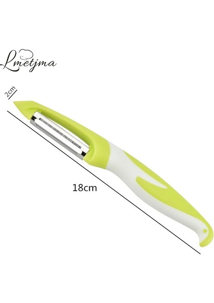 Açık Gri Tarzı Lmetjma Sebze Meyve Soyucu Tırtıklı Jülyen Ergonomik Saplı Paslanmaz Çelik Bıçak ve Patates Göz Sökücü KC0121 (Yurt Dışından) indirimleri