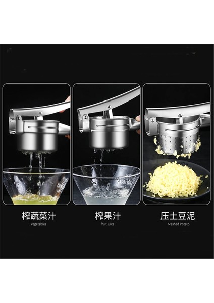 B Küçük Stil 304 Paslanmaz Çelik Manuel Meyve Sıkacakları Sebze Kurutucu Sarımsak Ezici Taşınabilir Blender Kichen Aksesuarları (Yurt Dışından) fırsatları