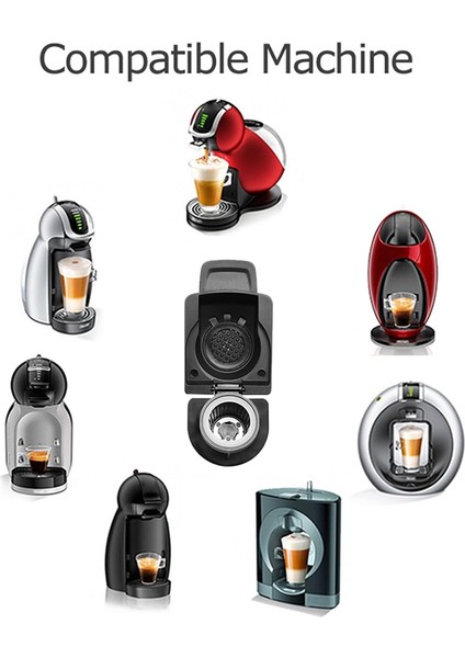 Gösterildiği Gibi Nespresso Kahve Kapsülleri Için Yeniden Kullanılabilir Kapsül Adaptörü Dolce Gusto Kahve ile Dönüştürme Paslanmaz Çelik Kahve Makinesi Aksesuarı (Yurt Dışından) fiyatları