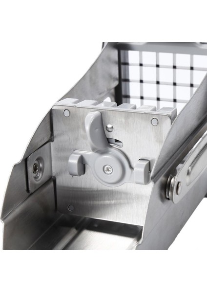 Gümüş Tarzı 4 Bıçak Paslanmaz Çelik Ev Patates Kızartması Patates Cipsi Şerit Dilimleme Kesici Doğrayıcı Cips Makinesi Yapma Aracı Patates Kesim Kızartması (Yurt Dışından)