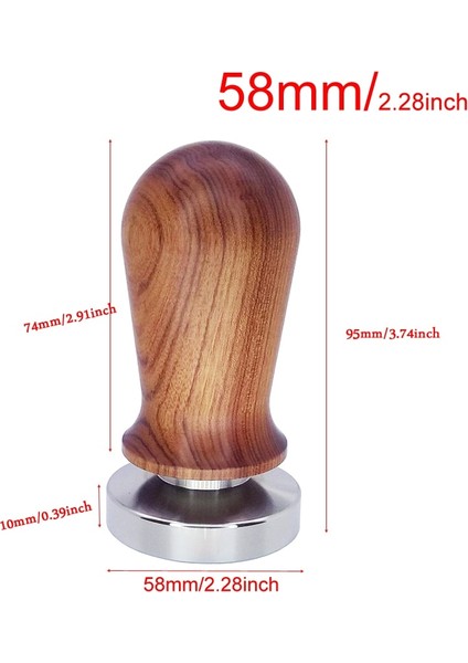 Tan Dış Müdahale 58MM Stili Espresso Distribütörü Mat Taban Rafı Barista Araçları Aksesuarları Cafe Portafilter Standı Kahve Filtresi Dış Müdahale Tutacağı (Yurt Dışından)