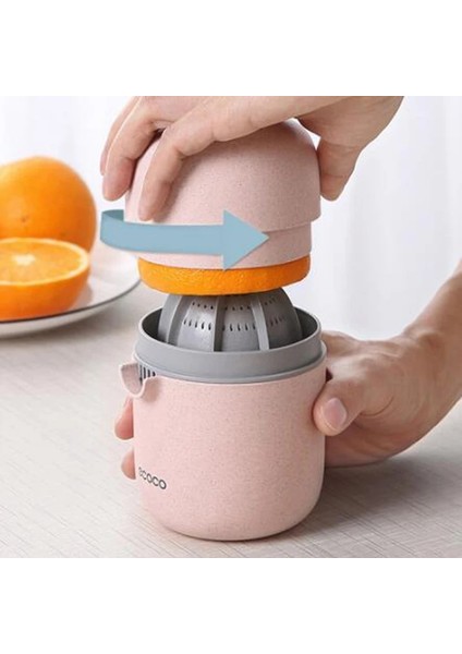 Pembe Tarzı 13,3 x 9,3 cm El Meyve Sıkacağı Narenciye Portakal Sıkacağı Kapak Döndürme Basın Kaymaz Oyucu Limon Kireç Greyfurt Kapasite Makinesi Için (Yurt Dışından) fırsatları