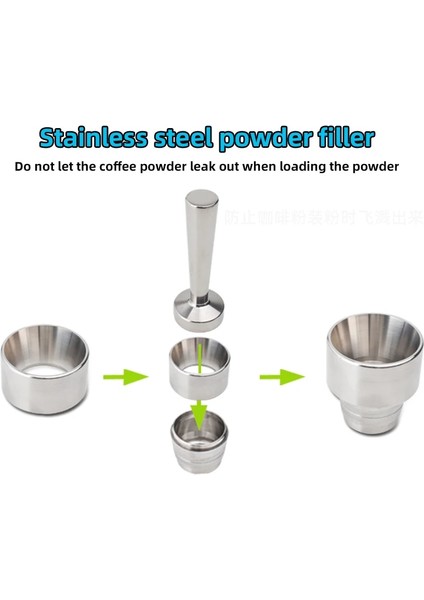 1 Çelik Yüzük Stili Capsulone 3. Paslanmaz Çelik Metal Kapsül Nespresso ile Uyumlu Yeniden Doldurulabilir Yeniden Kullanılabilir Kahve Kapsülü Kapsülü (Yurt Dışından) modelleri