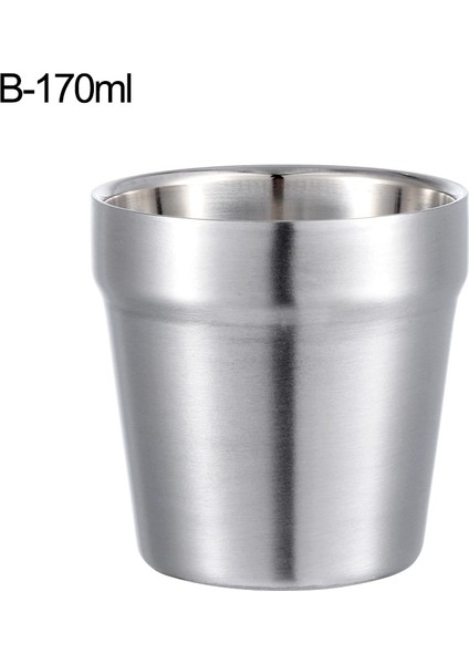 B-170ML Stili Paslanmaz Çelik Süt Köpürtme Sürahi Espresso Kahve Barista Craft Latte Süt Krema Fincan Mutfak Köpürtme Sürahi Sürahi Kupa Bardak (Yurt Dışından)