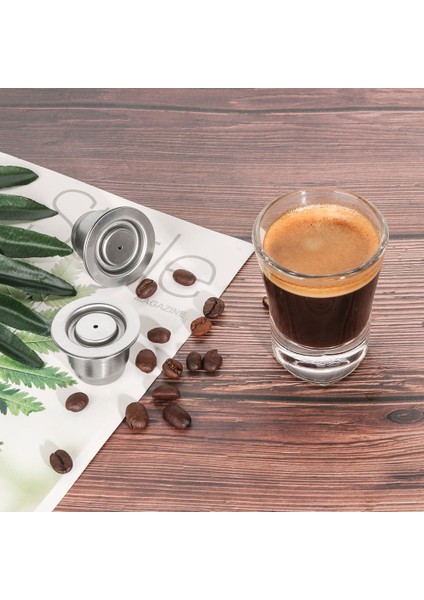 Çoklu Stil Icafilas Paslanmaz Çelik Doldurulabilir Nespresso Kahve Kapsülü Için Yeniden Kullanılabilir Essenza Mini & Citi Için Cafeteira Filtresi (Yurt Dışından)