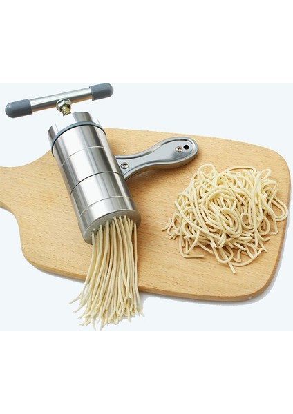 Açık Gri Tarzı Manuel Paslanmaz Çelik Erişte Makinesi Pres Makarna Makinesi Krank Kesici Meyve Sıkacağı Tencere Yapma Spagetti Mutfak Aletleri (Yurt Dışından) modelleri