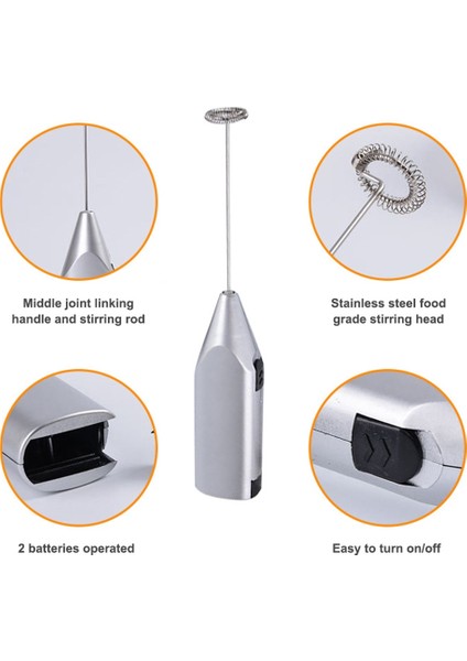 Siyah Stil Elektrikli Süt Köpürtücü Mutfak Aletleri Içecek Köpürtücü Çırpma Mikser Karıştırıcı Kahve Cappuccino Kreması Mutfak Köpüklü Karışım Yumurta Çırpıcı (Yurt Dışından) fiyatları