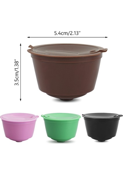 Pembe Tarzı Doldurulabilir Kahve Makinesi Yeniden Kullanılabilir Kapsül Kahve Fincanı Nescafe Pod Dolum Filtresi Cof Ware Pod Süzgeç Dolce Gusto Için Hediye (Yurt Dışından) fiyatları