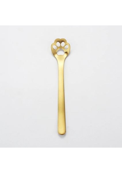 Içi Boş Stil 1 Adet Sevimli Yüksek Li Altın Kedi Pençesi Mini Yaratıcı Kahve Paslanmaz Çelik Kaşık Tatlı Karıştırma Kaşığı Sevimli Mutfak Gereçleri (Yurt Dışından)