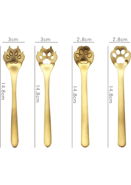 Içi Boş Stil 1 Adet Sevimli Yüksek Li Altın Kedi Pençesi Mini Yaratıcı Kahve Paslanmaz Çelik Kaşık Tatlı Karıştırma Kaşığı Sevimli Mutfak Gereçleri (Yurt Dışından) modelleri