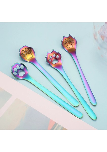 Içi Boş Stil 1 Adet Sevimli Yüksek Li Altın Kedi Pençesi Mini Yaratıcı Kahve Paslanmaz Çelik Kaşık Tatlı Karıştırma Kaşığı Sevimli Mutfak Gereçleri (Yurt Dışından) fırsatları