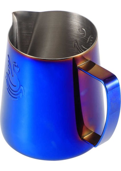 Mavi Renkli Stil 400ML Paslanmaz Çelik Kahve Sürahi Süt Köpürtücü Fincan Krema Makinesi Barista Craft Espresso Latte Art Sürahi Ev Ofis Mağazası Için (Yurt Dışından) fiyatları