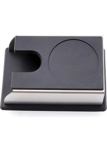Tamping Mat Siyah Stil Espresso Tamper - Paslanmaz Çelik Tabanlı Premium Barista Kahve Sabotaj ve Silikon Kahve Sabotaj Mat (Mm) (Yurt Dışından)