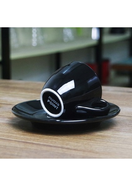 Siyah Stil 55ML Profesyonel Rekabet Seviyesi Nuova Point Esp Espresso Fincanları Tabak Takımları Yarışma Özel 55ML Kalın 9mm Italyan Kahve Bardağı (Yurt Dışından) fiyatları