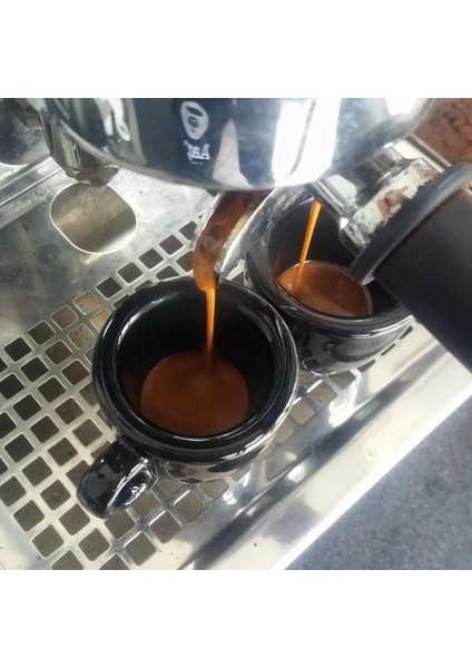 Siyah Stil 55ML Profesyonel Rekabet Seviyesi Nuova Point Esp Espresso Fincanları Tabak Takımları Yarışma Özel 55ML Kalın 9mm Italyan Kahve Bardağı (Yurt Dışından) fırsatları