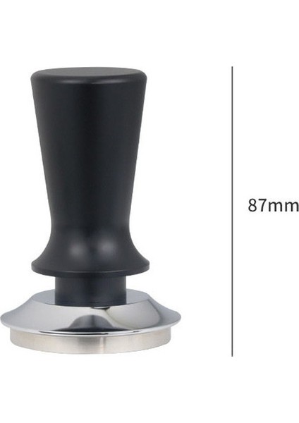 Siyah Stil 53 mm Kahve ve Espresso Paslanmaz Çelik Için Yaylı Kalibre Edilmiş Basınç Sabotaj (Yurt Dışından)