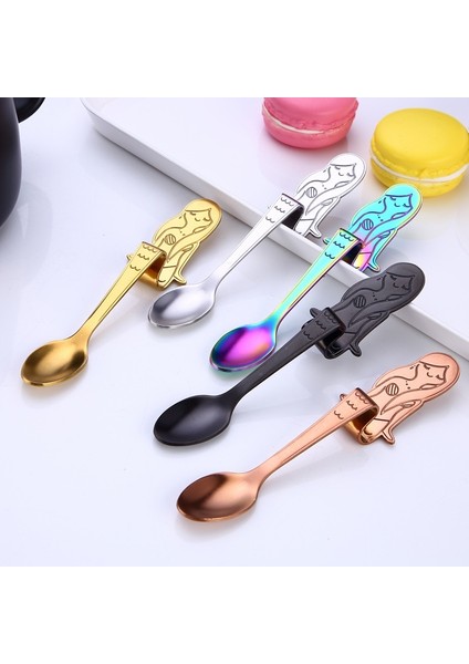 Gül Altın Tarzı Upors Denizkızı Kahve Kaşığı Scoo Paslanmaz Çelik Asılı Kahve Kaşığı Çay Kaşığı Şeker Moka Dondurma Çay Kaşığı Araçları (Yurt Dışından) fırsatları