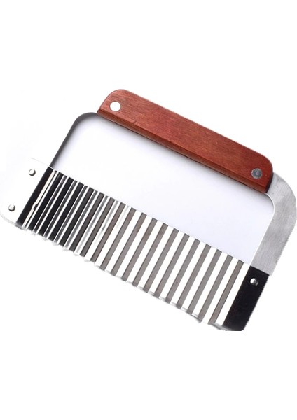 Büyük Stil Dalgalı Kırışık Paslanmaz Çelik Kesme Aleti Serrator Salata Doğrama Bıçağı ve Sebze Patates Kızartması Dilimleme Çelik Bıçak (Yurt Dışından) modelleri