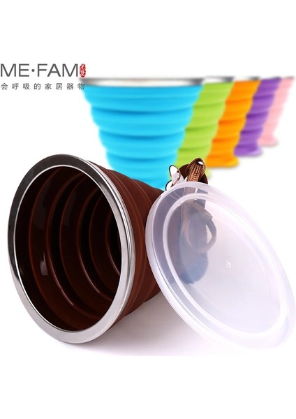 Kırmızı 1 Adet Tarzı Ultra-Ince Silikon Katlanır Bardak + Dstproof Kapak Açık Kahve Fincanları Çocuklar Mevcuttur Seyahat Copa Teleskopik Spor Su Bardağı (Yurt Dışından) modelleri