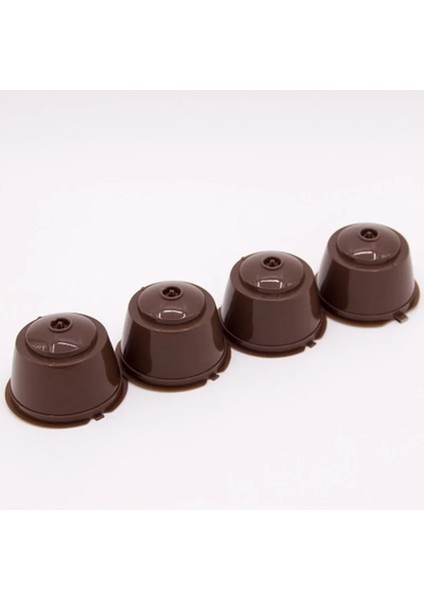 Kraliyet Mavisi Tarzı 4 Adet Yeniden Kullanılabilir Kahve Kapsül Filtre Fincan Kahve Kapsül Filtreleri Nespresso Dolce Gusto Kaşık ve Fırça ile Dolcegusto Kapsülleri (Yurt Dışından) fiyatları