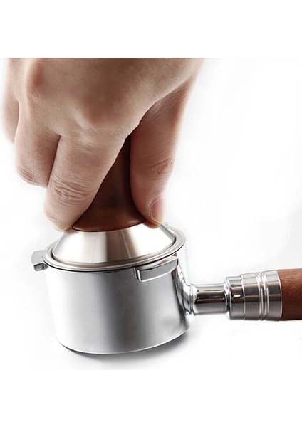 1 Bardak Sepet Stili Masif Ahşap Dipsiz Kahve Yeniden Kullanılabilir Paslanmaz Çelik Filtreler Delonghi Kahve Makinesi EC680EC685 Için Portafilter (Yurt Dışından) fırsatları