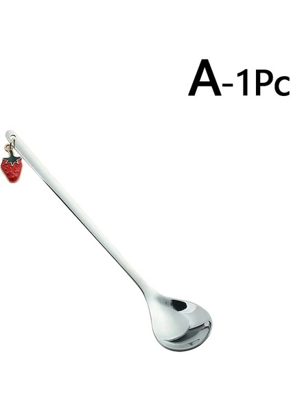 Bir Stil Paslanmaz Çelik Kaşık Meyve Kolye ile Karıştırma Kaşığı Kahve Karıştırma Kaşığı Tatlı Kaşığı Masa Dekor Parti Hediye Mutfak Aracı (Yurt Dışından)