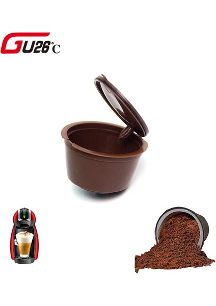 Mavi Stil Olor Plastik Doldurulabilir Kahve Kapsülü Cu Kez Yeniden Kullanılabilir Nescafe Dolce Gusto Filtre Sepetleri Kapsüller Için Uyumlu (Yurt Dışından) modelleri