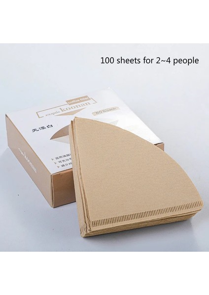100 Adet Tarzı Sıcak Yeni Espresso Filtre Fincan Seramik Kahve Dökme Makinesi Standlı V60 Huni Damlatıcı Kahve Aksesuarları (Yurt Dışından)