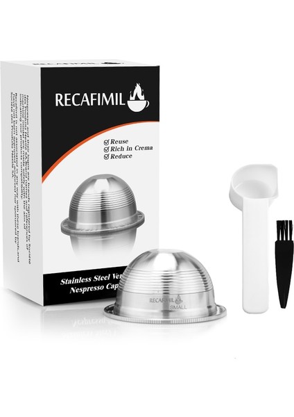 Vertuo Tarzı I Cafilas Reusabel Kahve Kapsülü Nespresso Filtresi Için Dolce Gusto Pod Için Cafissimo Kahve Fincanı Için Lor Paslanmaz Çelik Pod (Yurt Dışından)
