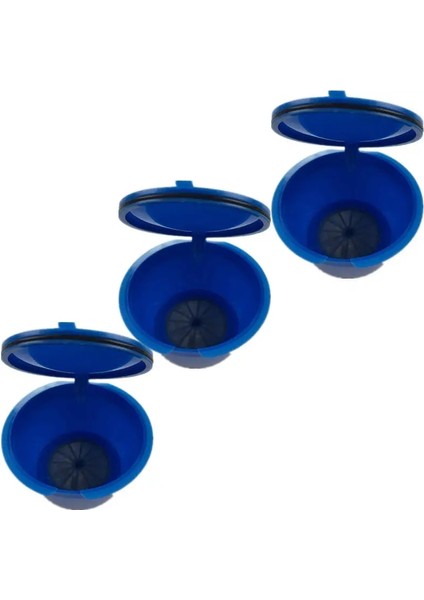 3 Adet Lacivert Tarzı Yeni Yeniden Kullanılabilir Dolce Gusto Kahve Kapsülü, Plastik Doldurulabilir Uyumlu Dolce Gusto Kahve Filtre Sepetleri Kapsül (Yurt Dışından)
