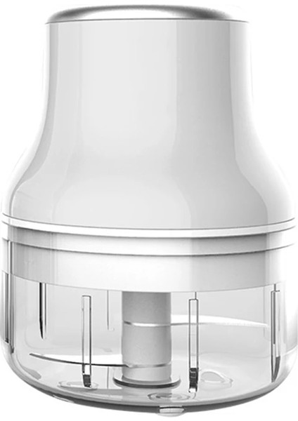 Beyaz Stil 100ML Iki Bıçak Yeni USB Elektrikli Mini Gıda Sarımsak Sebze Doğrama Öğütücü Kırıcı Somun Için Basın Et Meyve Soğan Çok Fonksiyonlu Mutfak Robotu (Yurt Dışından)