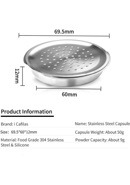 Koyu Haki Stili Philips Makinesi ile Uyumlu Senseo Kahve Filtresi Espresso Için Icafilas Stianless Çelik Yeniden Kullanılabilir Kapsül (Yurt Dışından)