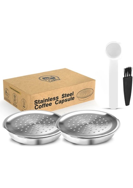 Koyu Haki Stili Philips Makinesi ile Uyumlu Senseo Kahve Filtresi Espresso Için Icafilas Stianless Çelik Yeniden Kullanılabilir Kapsül (Yurt Dışından)