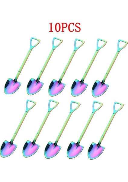 Mor B 10PC Stili 10 Adet Kürek Kahve Kaşığı Yaratıcı Paslanmaz Çelik Çay Kaşığı Dondurma Tatlı Kaşığı Noel Hediyesi Sofra Aracı (Yurt Dışından) fiyatları