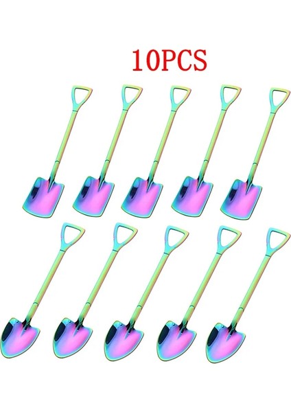 Mor B 10PC Stili 10 Adet Kürek Kahve Kaşığı Yaratıcı Paslanmaz Çelik Çay Kaşığı Dondurma Tatlı Kaşığı Noel Hediyesi Sofra Aracı (Yurt Dışından) modelleri
