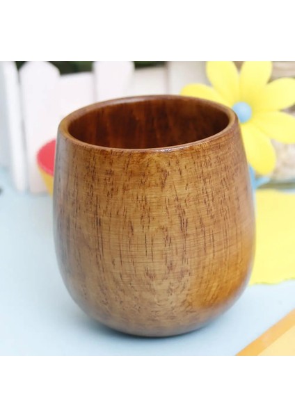 Kırmızı Stil 1 Adet Çin Tarzı El Yapımı Doğal Ladin Ahşap Çay Bardakları Ahşap Bardaklar Drinkware Mutfak Aksesuarları (Yurt Dışından) fırsatları