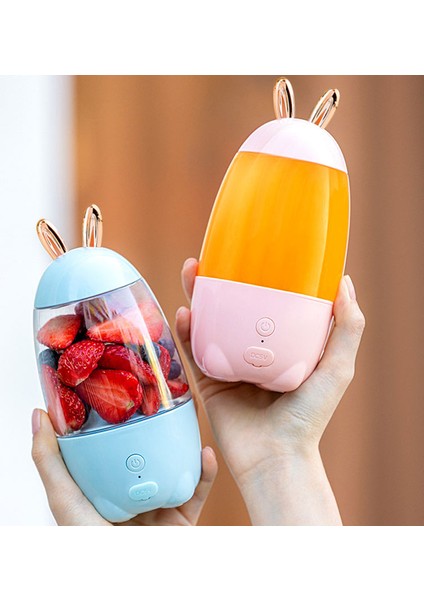 01 Beyaz Stil Taşınabilir Şarj Blender Dayanıklı Dört Bıçaklı Kişisel Meyve Sıkacağı Fincan Ev Mutfak Borosilikat Cam Abs Malzeme Sağlıklı Meyve Suyu (Yurt Dışından)
