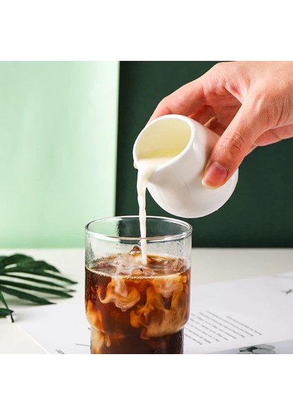 M Meyve Suyu Kovası Stili Mutfak Seramikleri Süt Köpürtme Sürahisi Espresso Kahve Sürahi Barista Craft Kahve Latte Süt Köpürtme Sürahisi Sürahi Wf (Yurt Dışından) fırsatları