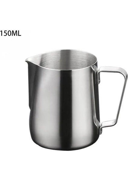 150ML Tarzı Mutfak Paslanmaz Çelik Süt Köpürtme Sürahisi Espresso Kahve Sürahi Barista Craft Kahve Latte Süt Köpürtme Sürahisi Köpürtme Sürahi (Yurt Dışından)