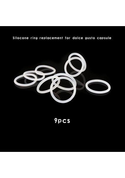 9 Adet Kauçuk Yüzük Stili Filtre Örgü Kapak Kauçuk Halkalar Parça Dolce Gusto ile Uyumlu Gıda Sınıfı Paslanmaz Çelik Doldurulabilir Kapsüller Dıy Kahve Makinesi (Yurt Dışından)
