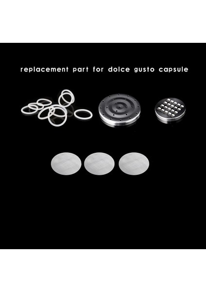 9 Adet Kauçuk Yüzük Stili Filtre Örgü Kapak Kauçuk Halkalar Parça Dolce Gusto ile Uyumlu Gıda Sınıfı Paslanmaz Çelik Doldurulabilir Kapsüller Dıy Kahve Makinesi (Yurt Dışından) fırsatları