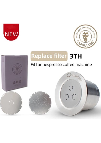 2 Kapsül Tarzı Capsulone 3. Paslanmaz Çelik Metal Kapsül Nespresso ile Uyumlu Yeniden Doldurulabilir Yeniden Kullanılabilir Kahve Kapsülü Kapsülü (Yurt Dışından) fırsatları