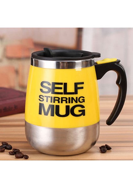 Siyah Stil 450ML Kupalar Otomatik Elektrikli Tembel Kendinden Karıştıran Kupa Bardak Kahve Süt Karıştırma Kupa Akıllı Paslanmaz Çelik Suyu Karışımı Fincan Drinkware (Yurt Dışından) fırsatları
